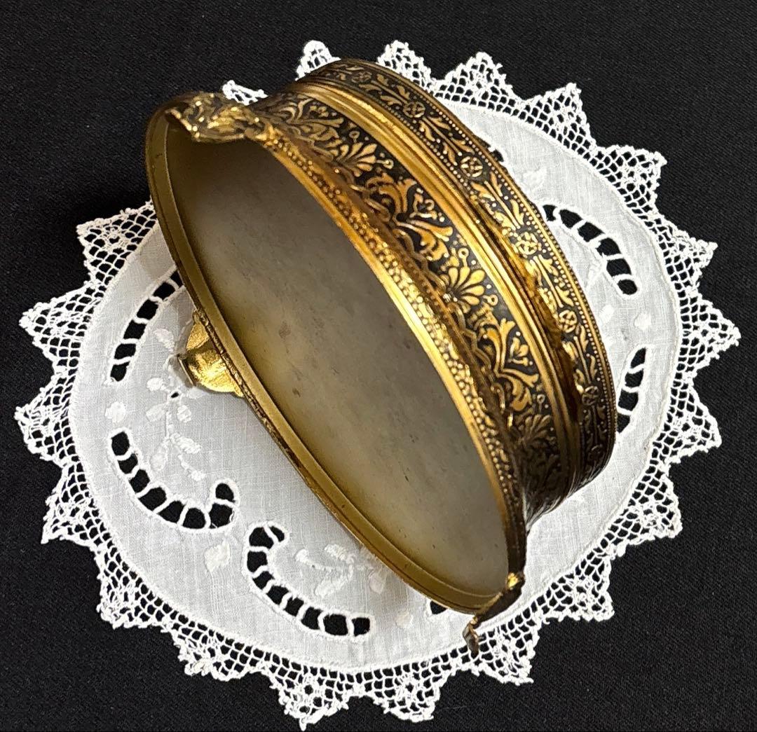 英国製 プチポワン 刺繍/薔薇 すずらんドレッサー/ジュエリーボックス