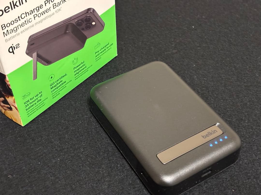 Belkin Qi2対応 ワイヤレスモバイルバッテリー 10000mAh