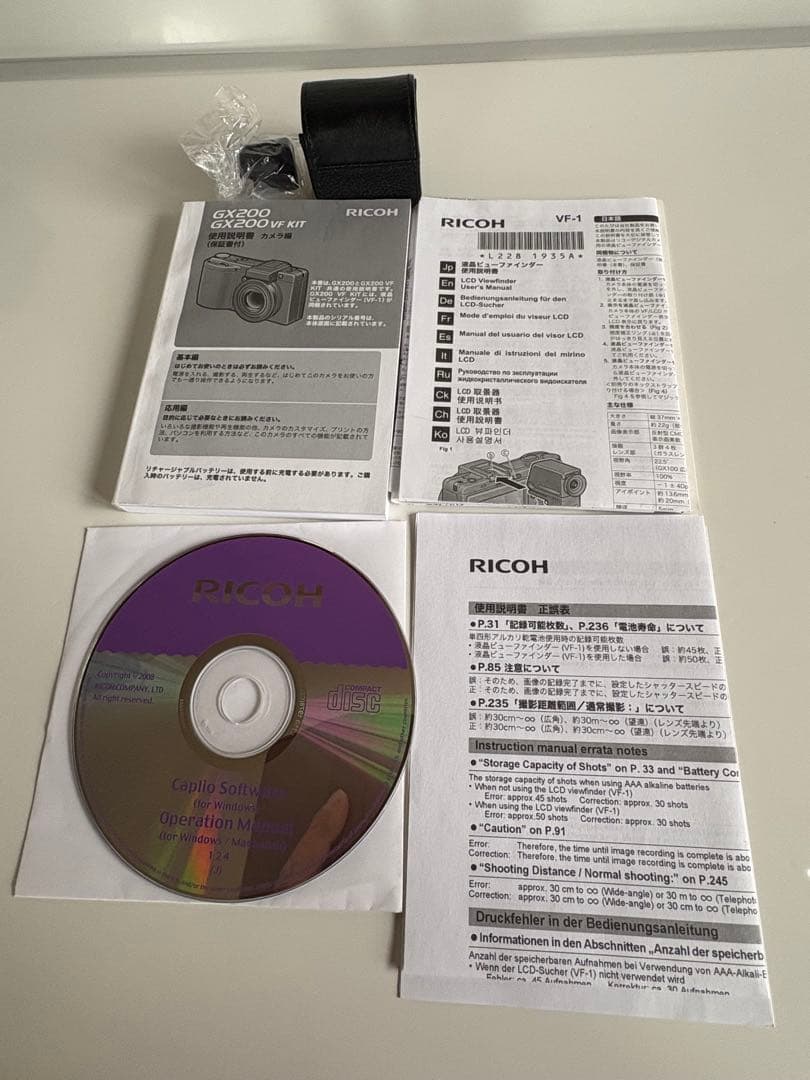 RICOH GX200 デジタルカメラ VF-1付き　オプション各種