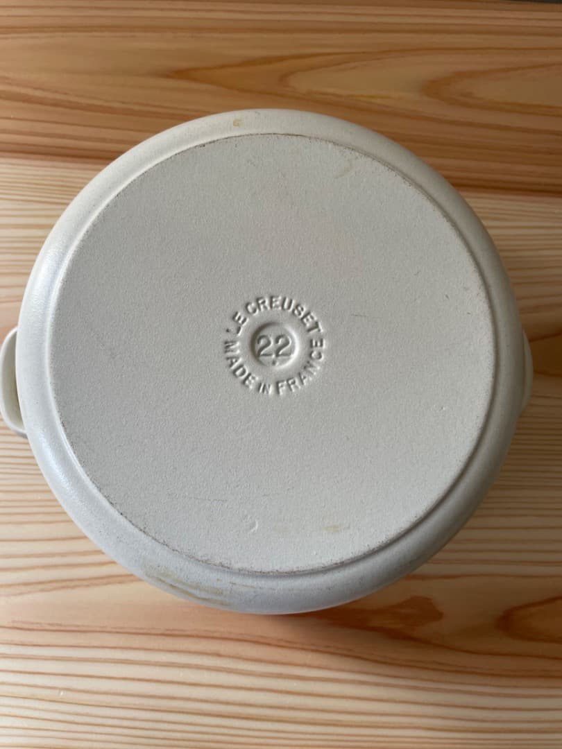 LE CREUSET　ル・クルーゼ　希少　限定色　22　白　ココット　ロンド