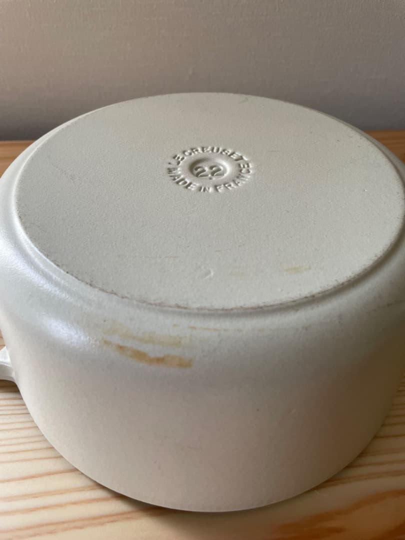 LE CREUSET　ル・クルーゼ　希少　限定色　22　白　ココット　ロンド