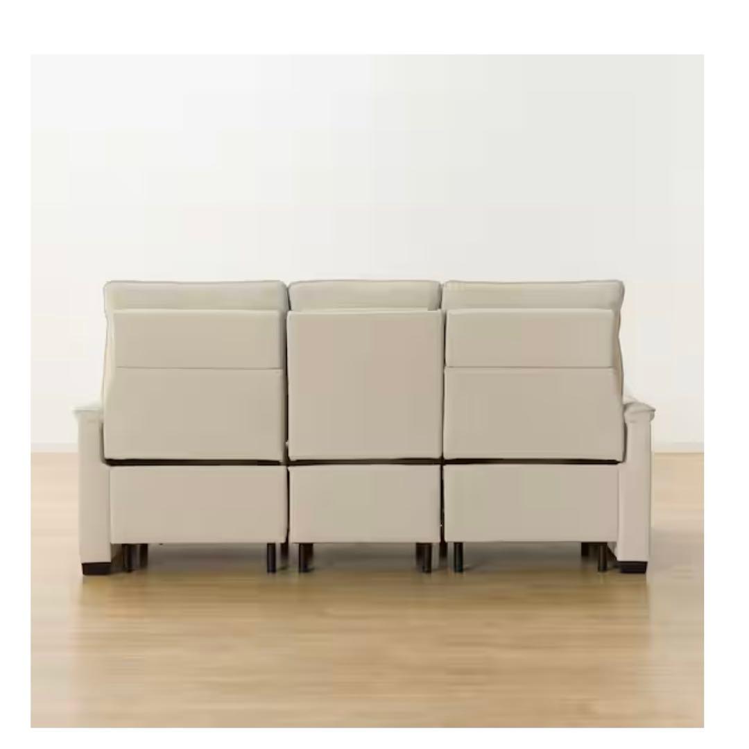 新品未開封 ニトリ 3人掛け電動リクライニングソファ 合皮 Nビリー