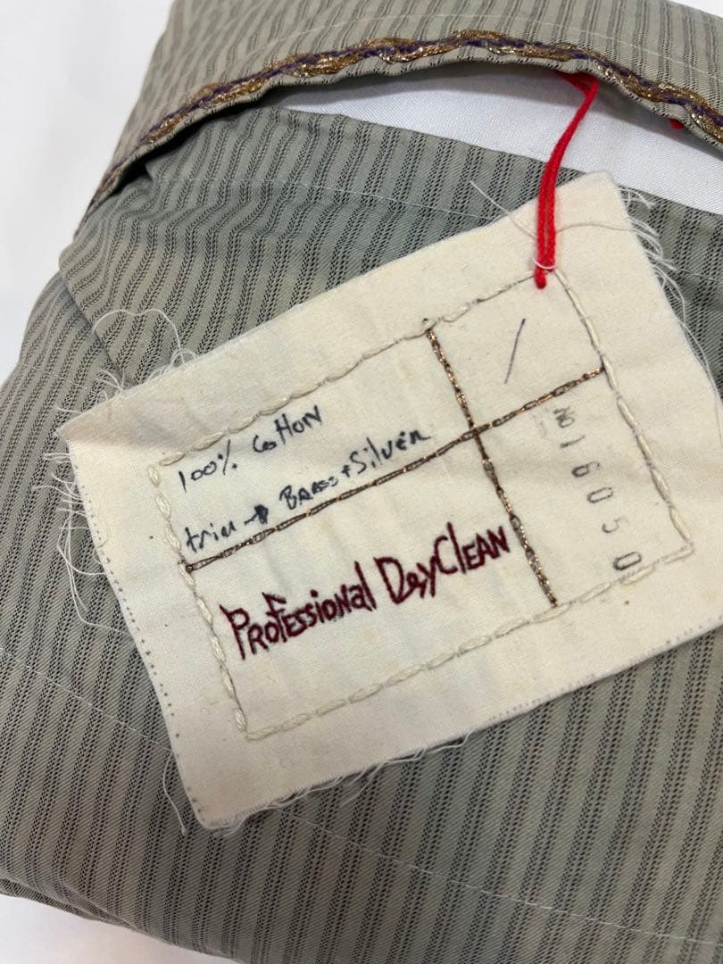 Chatav ectabit 花刺繍 グレー クッションカバー