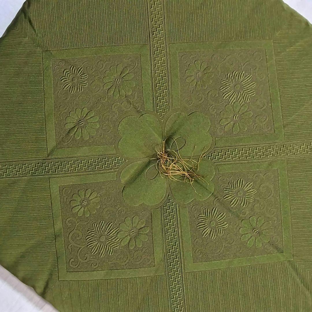 銘仙判(55×59cm) 座布団5枚組 グリーン