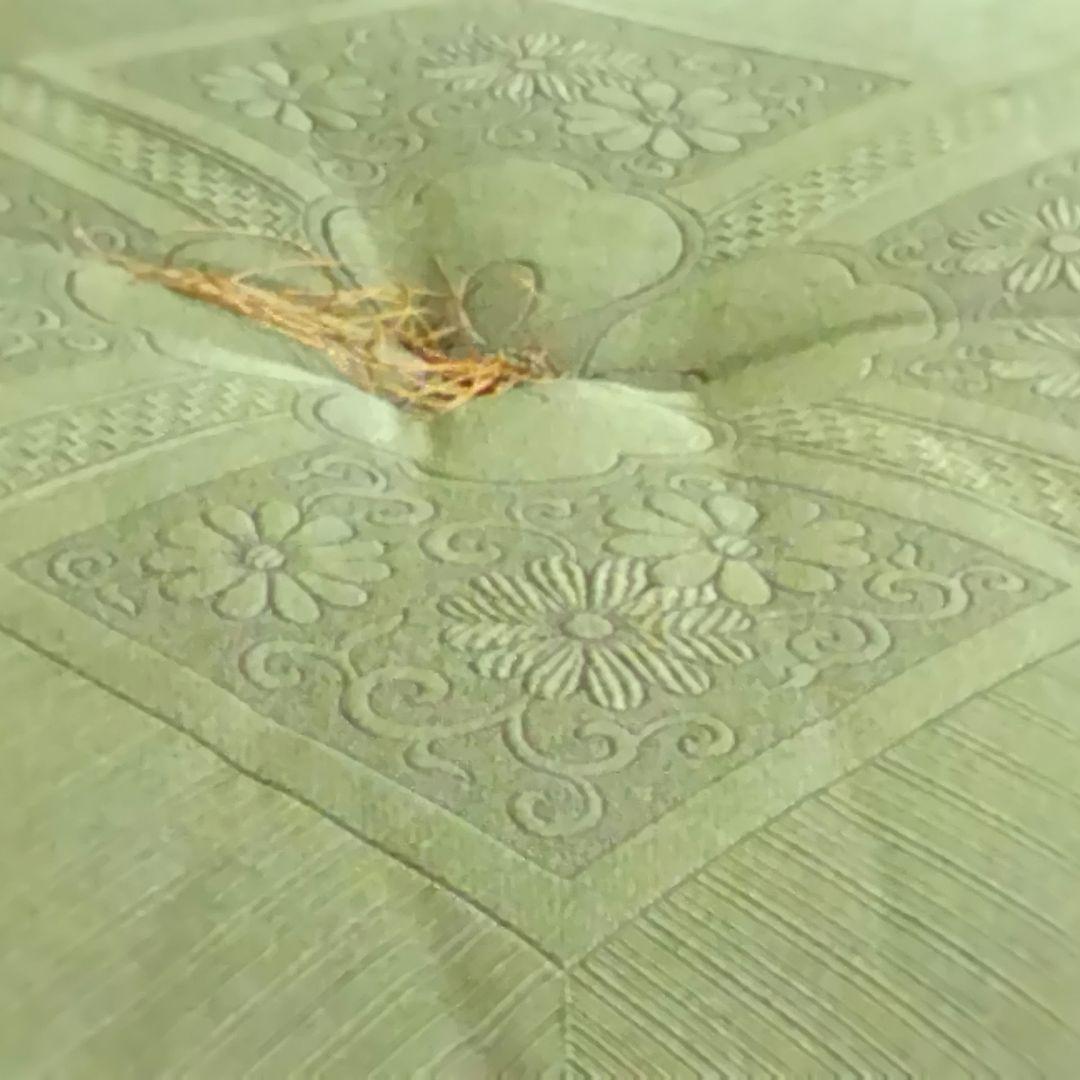 銘仙判(55×59cm) 座布団5枚組 グリーン