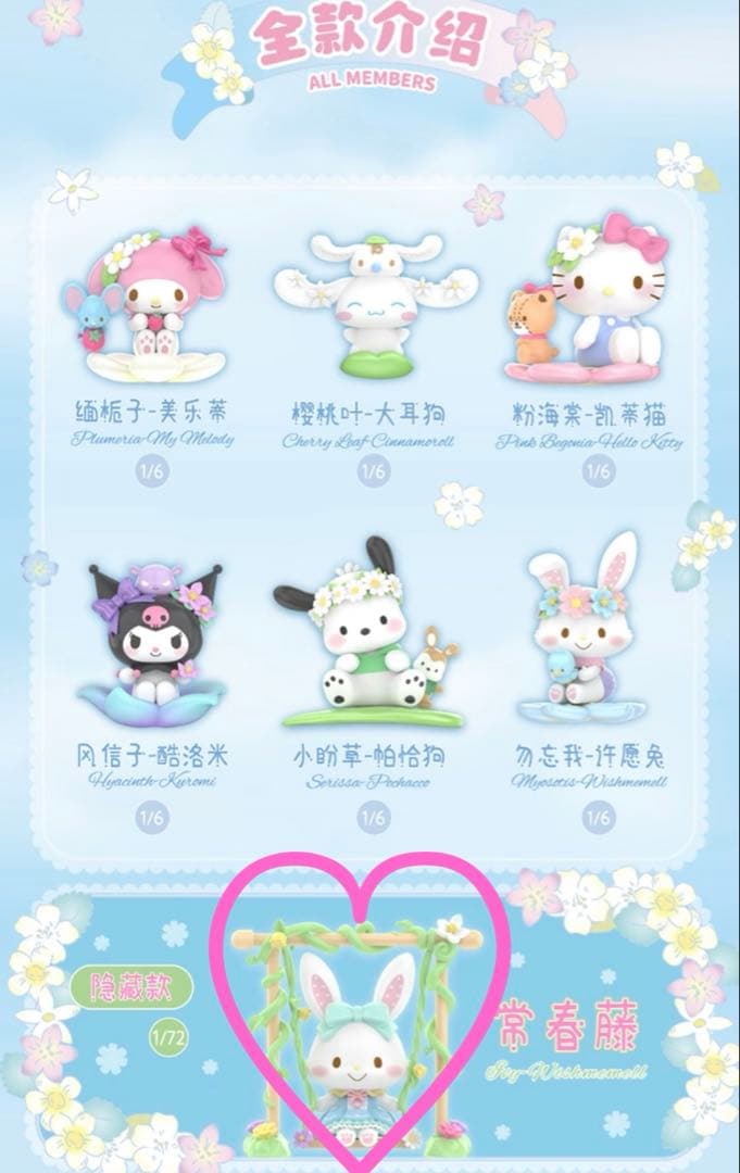 TOPTOY サンリオ　Spring Flower フィギュア シークレット