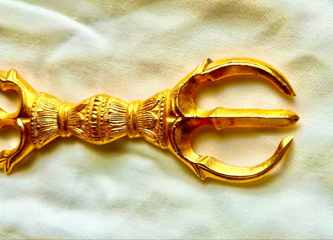 金運！悪魔払い！厄除招福！12cm三鈷杵　特別祈祷済み三鈷杵　高野山