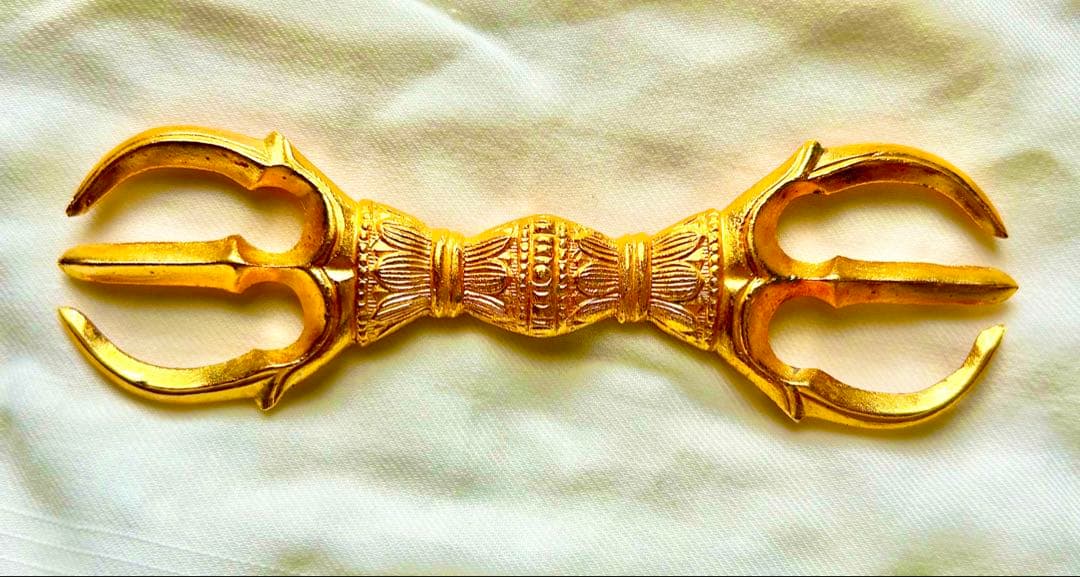 金運！悪魔払い！厄除招福！12cm三鈷杵　特別祈祷済み三鈷杵　高野山