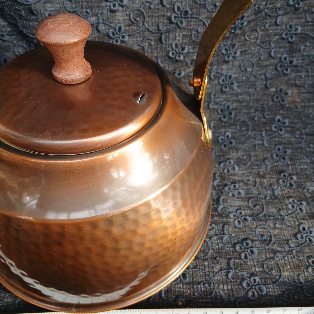 新潟　燕　純銅製　鎚起薬缶