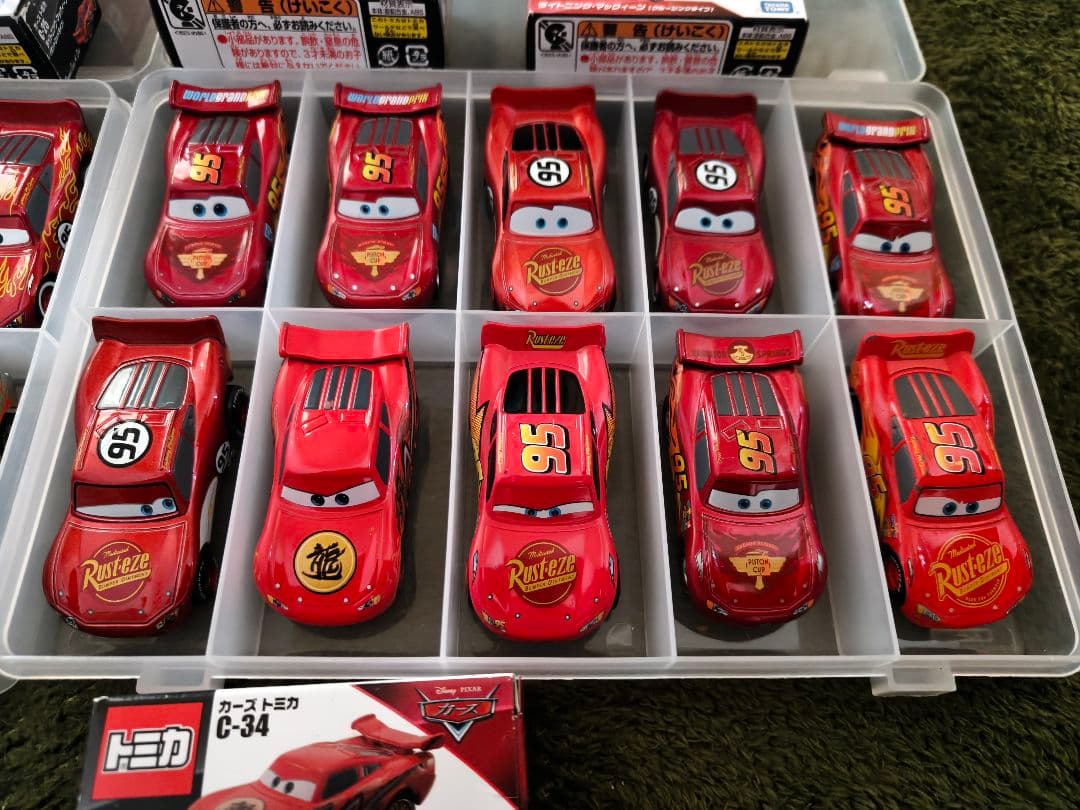 トミカ カーズ 21台 ライトニング・マックィーン クリアケース破損