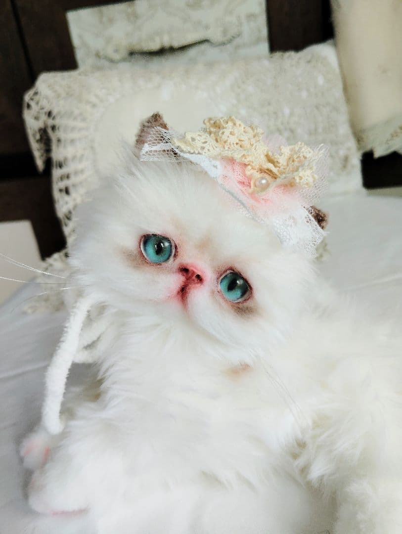 生後１か月♡元気いっぱい♡可愛い子猫ちゃん♡アートドール♡ぬいぐるみ♡