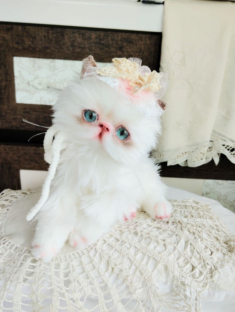 生後１か月♡元気いっぱい♡可愛い子猫ちゃん♡アートドール♡ぬいぐるみ♡