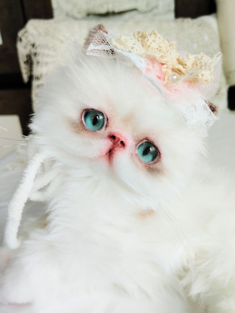 生後１か月♡元気いっぱい♡可愛い子猫ちゃん♡アートドール♡ぬいぐるみ♡