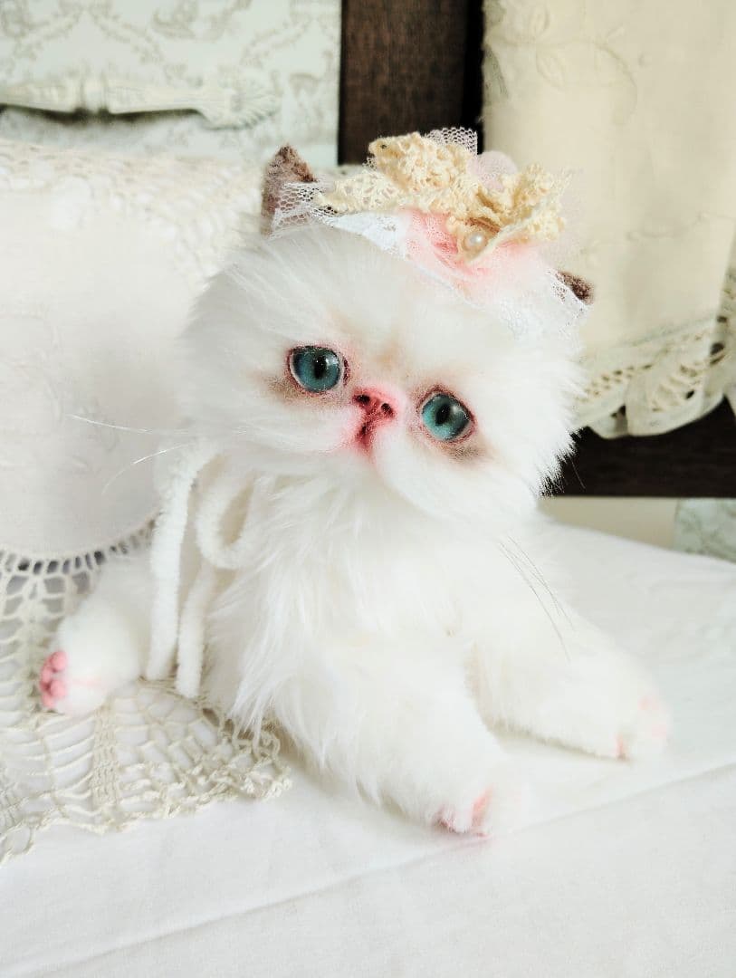 生後１か月♡元気いっぱい♡可愛い子猫ちゃん♡アートドール♡ぬいぐるみ♡