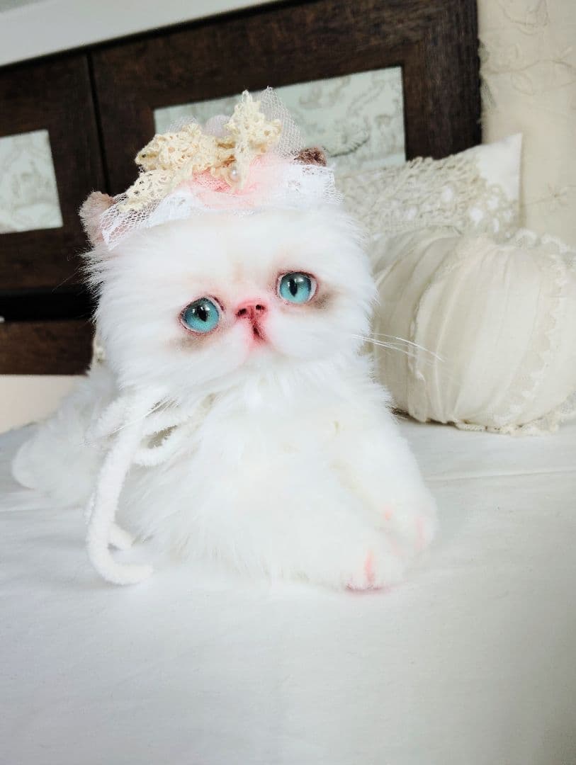 生後１か月♡元気いっぱい♡可愛い子猫ちゃん♡アートドール♡ぬいぐるみ♡