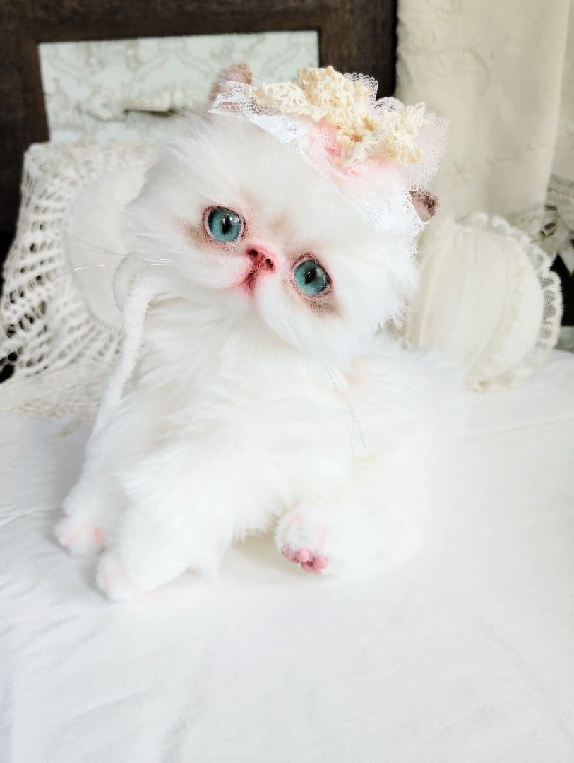 生後１か月♡元気いっぱい♡可愛い子猫ちゃん♡アートドール♡ぬいぐるみ♡