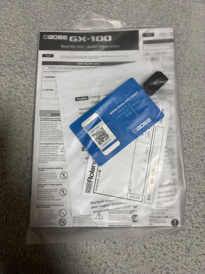 BOSS GX-100 BT-DUAL、純正スイッチカバー付き