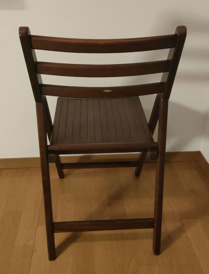 木製 無垢材 フォールディングチェア 80s 90s ヴィンテージ 2脚セット