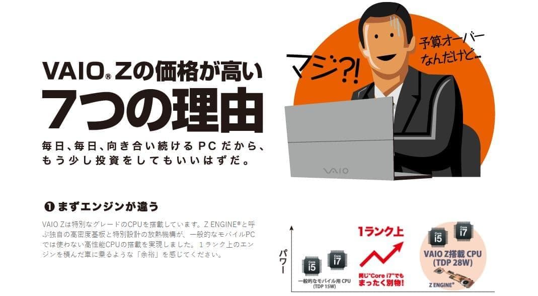 VAIO 最高級『Z』モンスターPC 新品SSD バッテリー10時間超