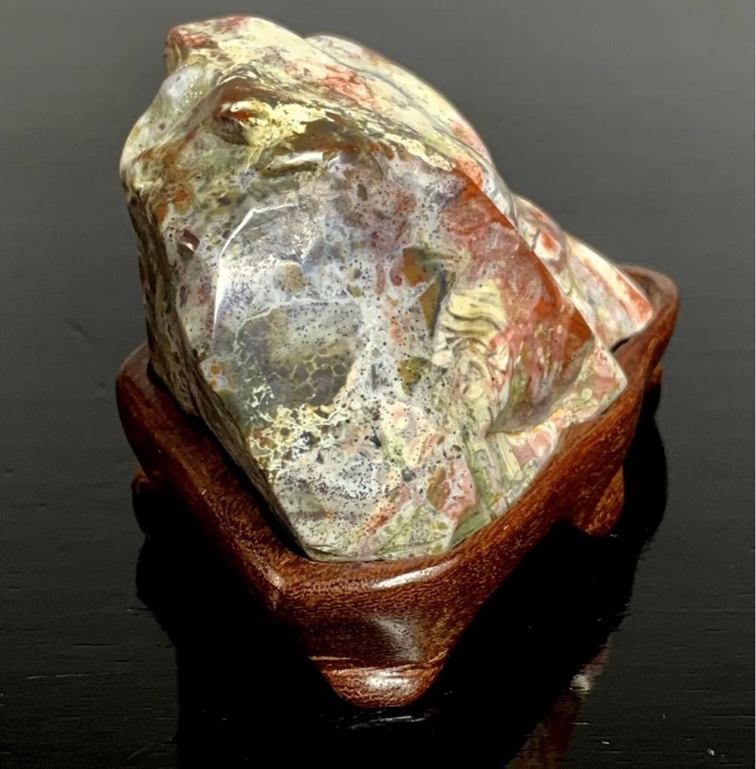 佐渡錦紅石  佐渡赤玉石 横7×高4.5×奥行5(cm)  120g