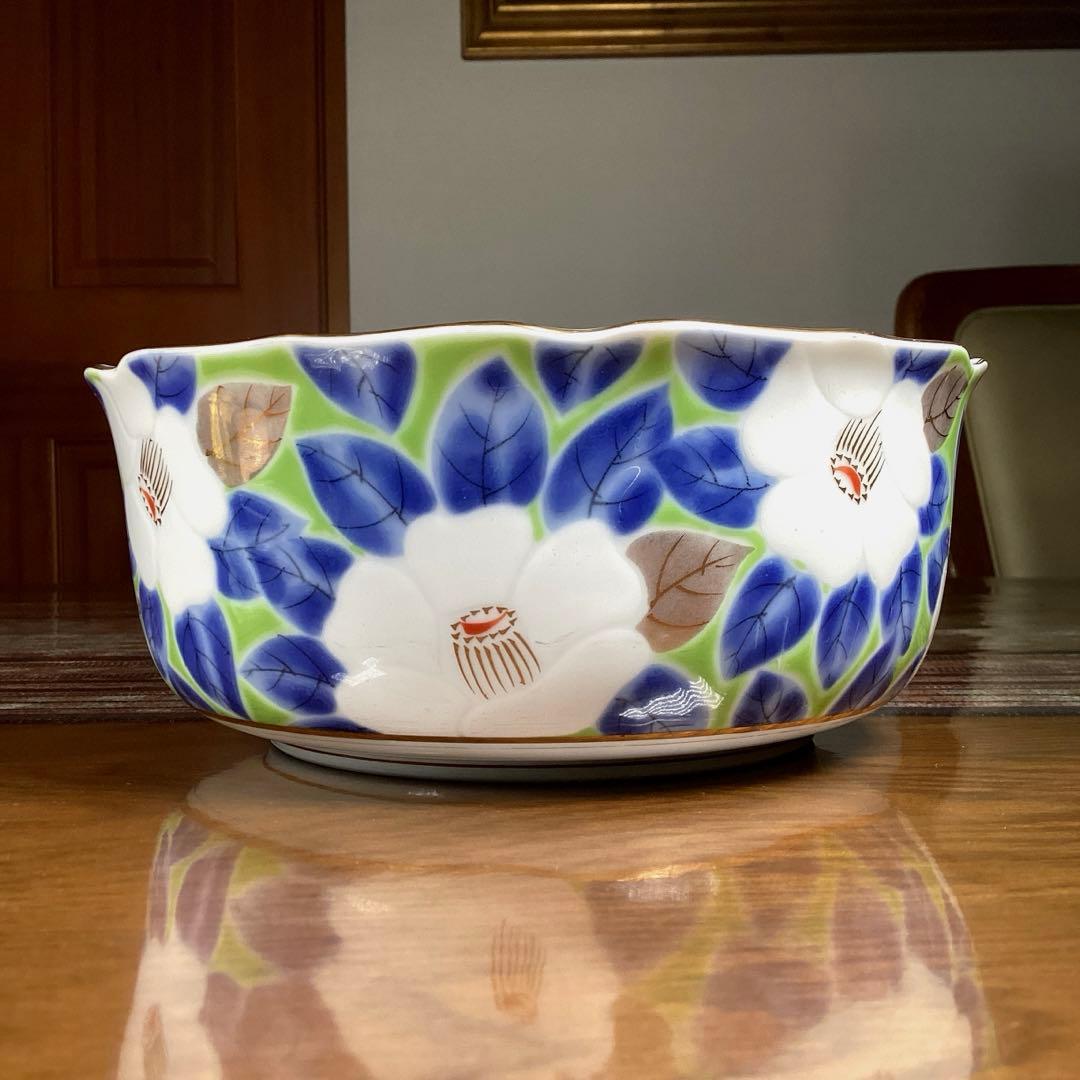 『未使用•一部金彩薄れ』　龍峰　大鉢