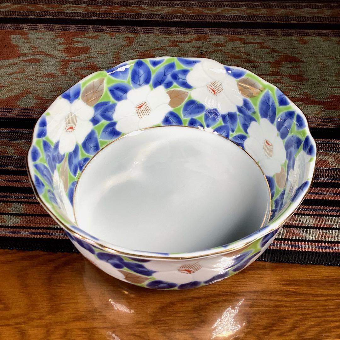 『未使用•一部金彩薄れ』　龍峰　大鉢