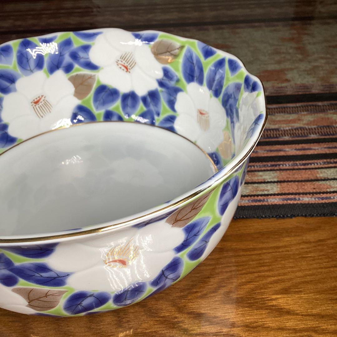 『未使用•一部金彩薄れ』　龍峰　大鉢