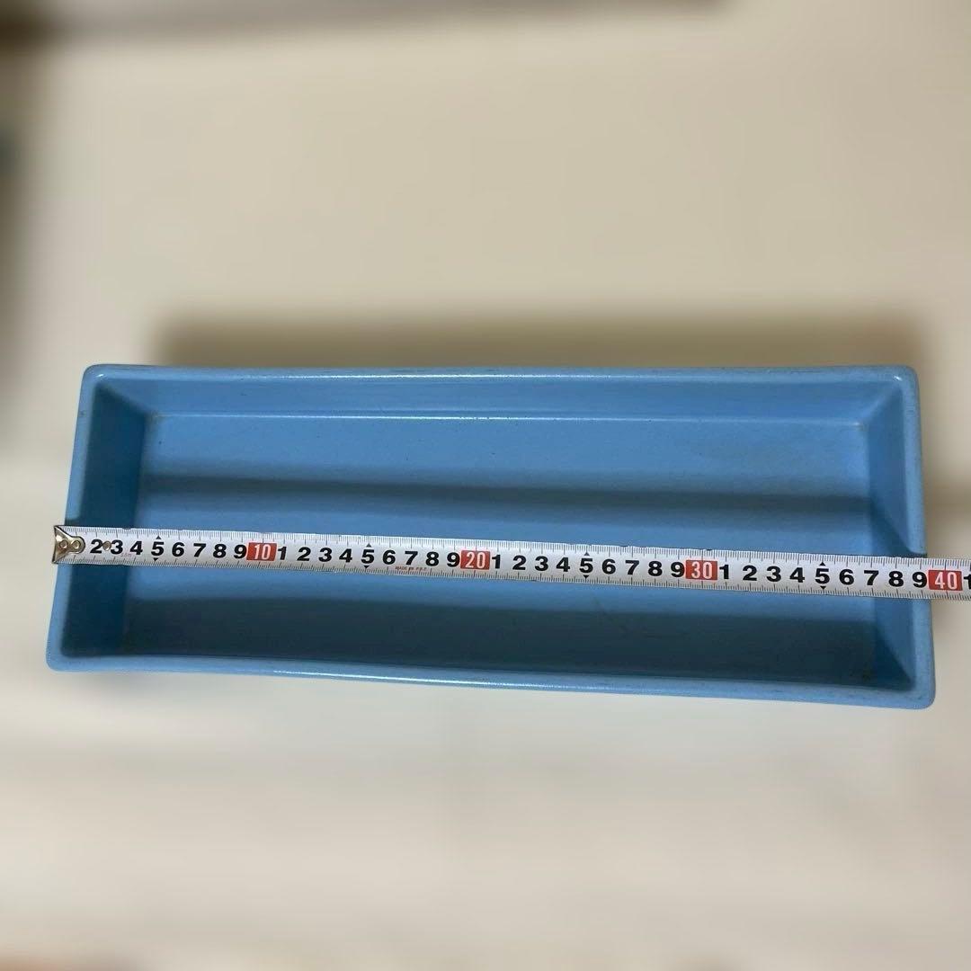 いけばな　青い陶器の花器3点セット