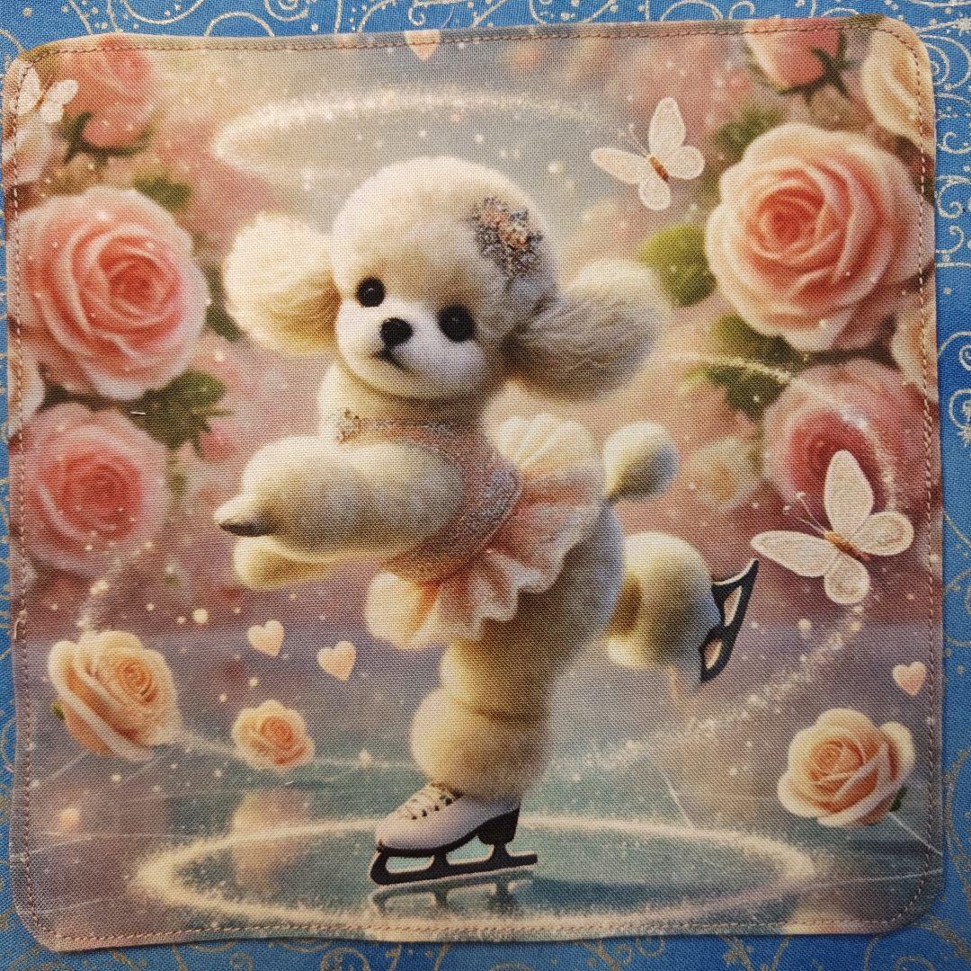 ゆか　ハンカチ　ワンコさん柄　18枚