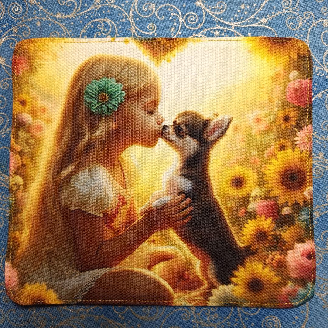 ゆか　ハンカチ　ワンコさん柄　18枚