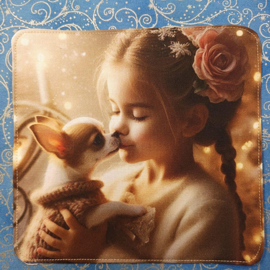 ゆか　ハンカチ　ワンコさん柄　18枚