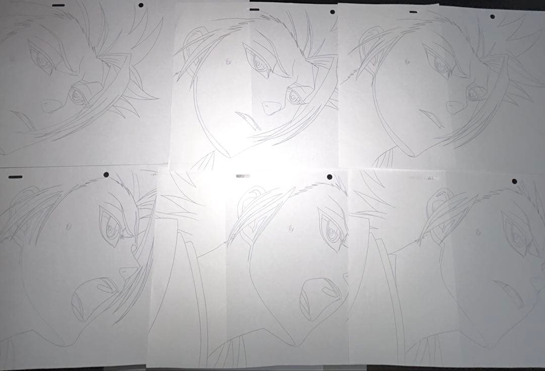 6枚セット 直筆 生原画 ブリーチ 日番谷冬獅郎