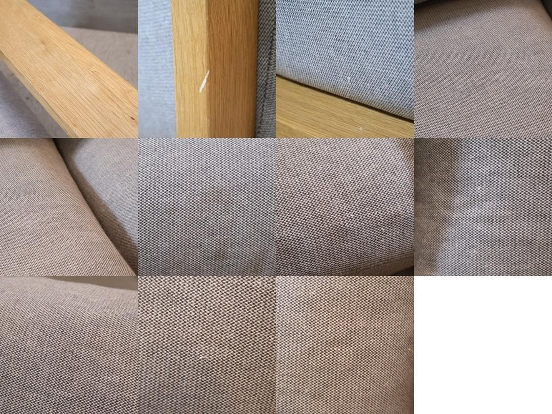 無印良品 MUJI オーク材 フェザー 2シーターソファ 2人掛けソファ