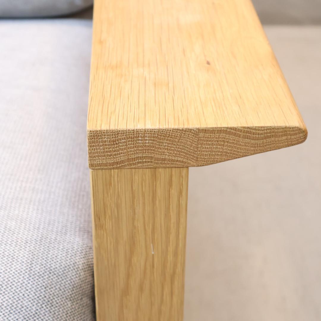 無印良品 MUJI オーク材 フェザー 2シーターソファ 2人掛けソファ