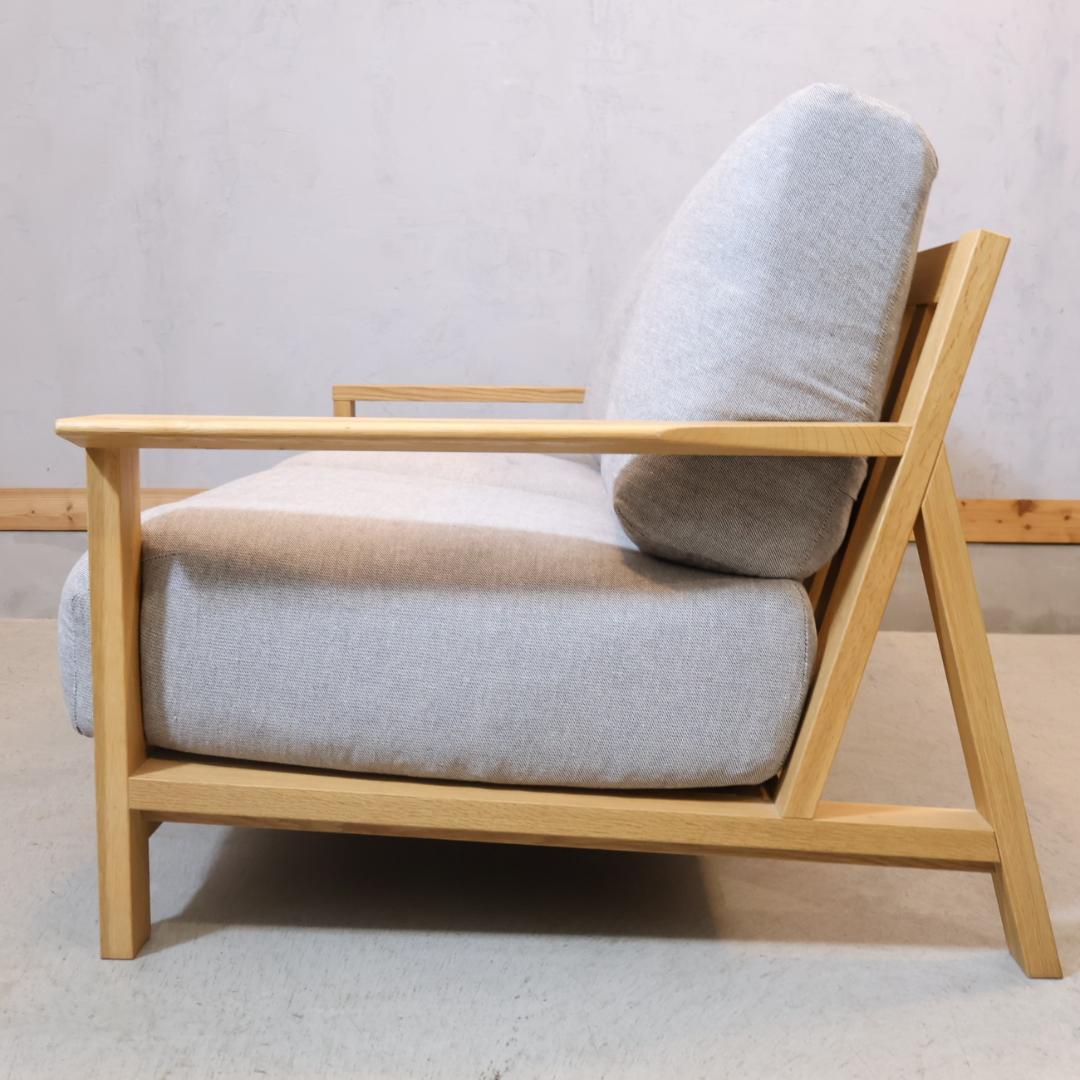 無印良品 MUJI オーク材 フェザー 2シーターソファ 2人掛けソファ