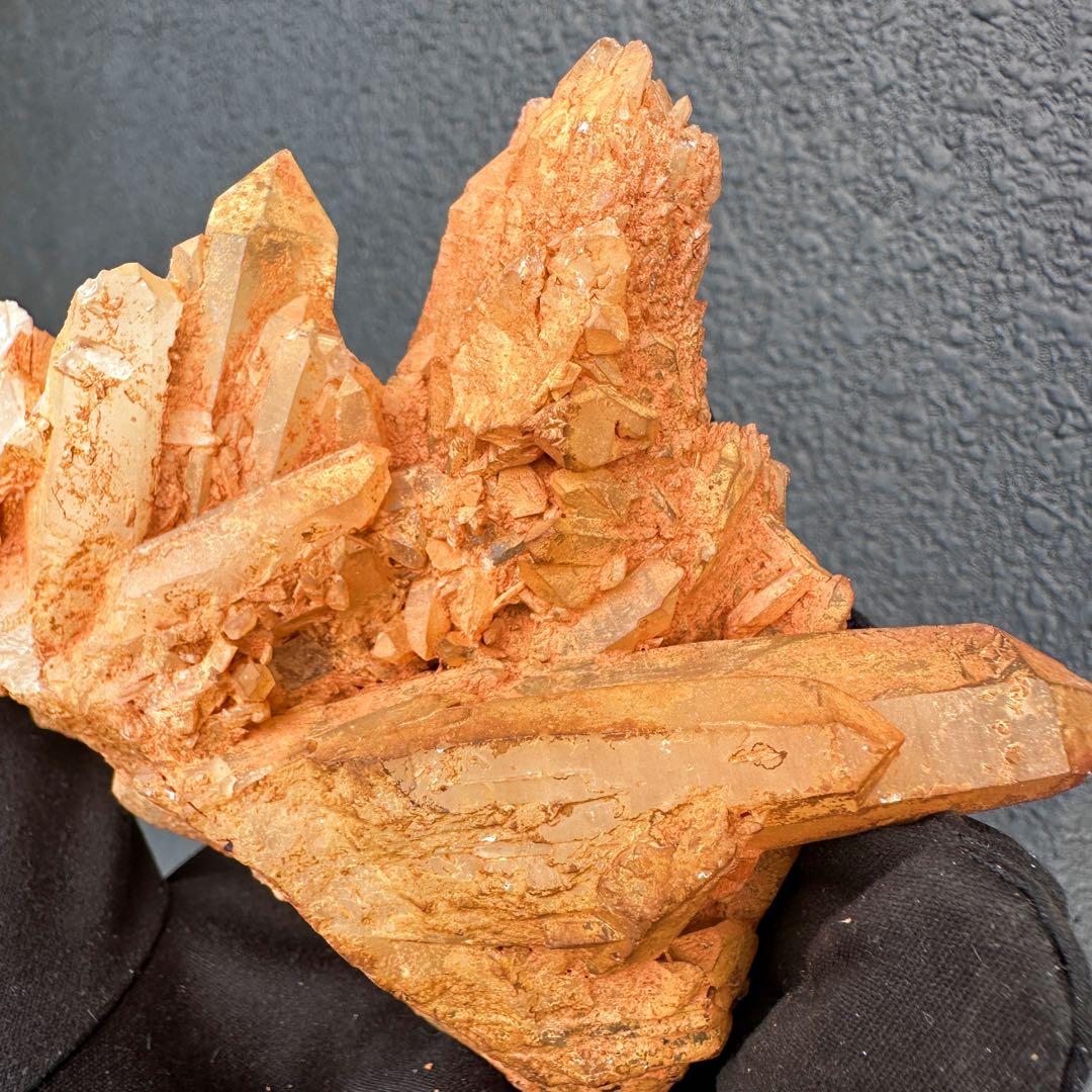 希少 極上❗️ヒマラヤ ゴールデンヒーラー クラスター 水晶癒し天然石A1616