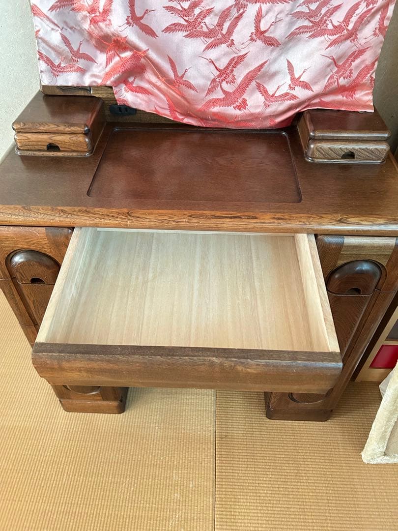 鏡台　ドレッサー　椅子付き　婚礼家具　レトロ家具　昭和レトロ　日本製