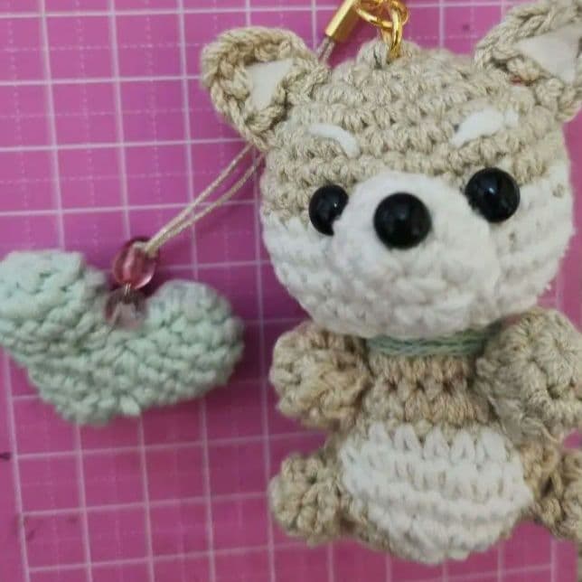 専用です『ころっと柴犬』ぷっくりハート付き/キーホルダー/チャーム/