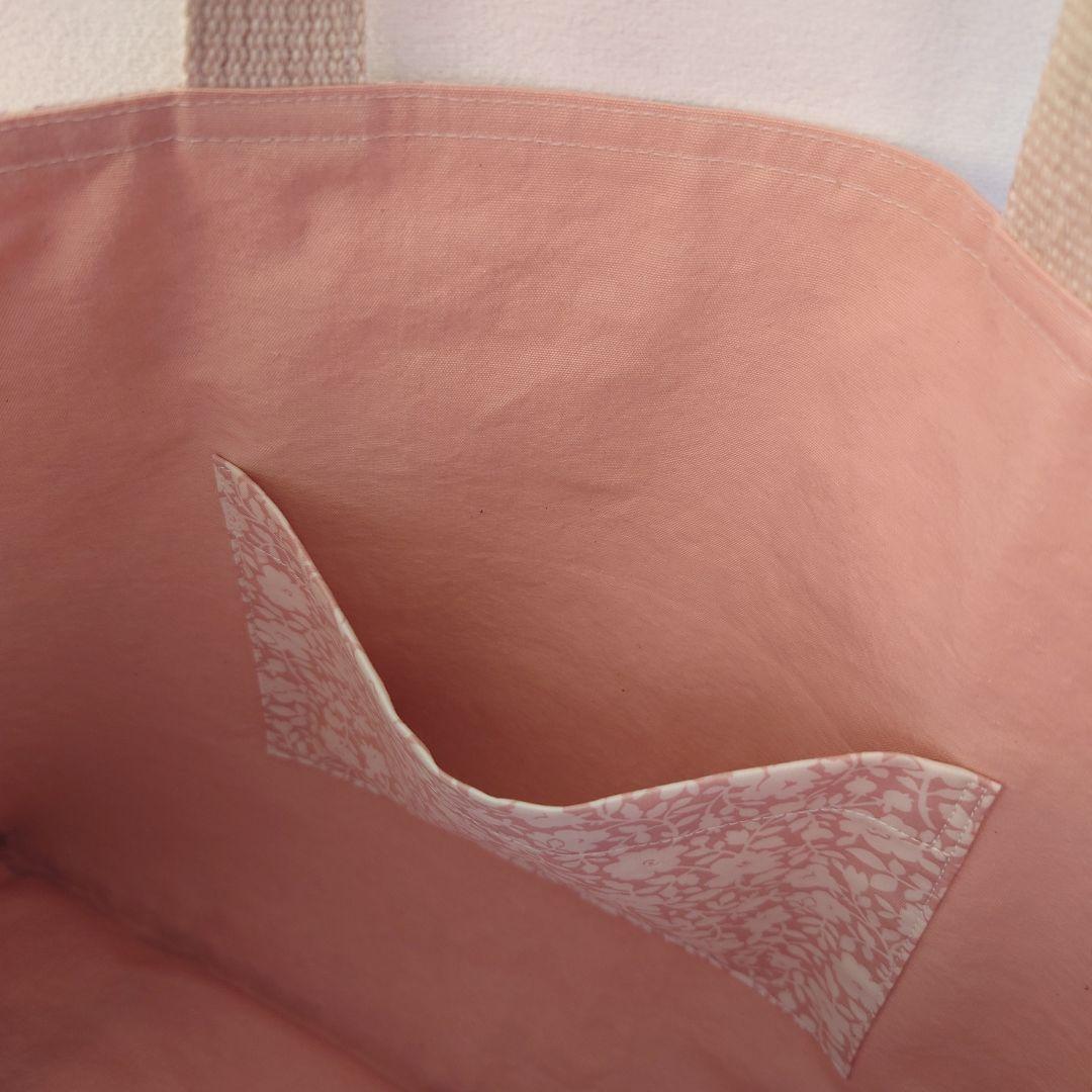 リバティパッチワーク トートバッグ レッスンバッグ betsy 入学 ラベンダー