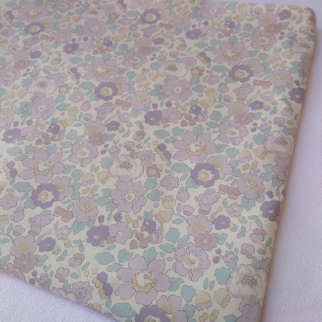 リバティパッチワーク トートバッグ レッスンバッグ betsy 入学 ラベンダー