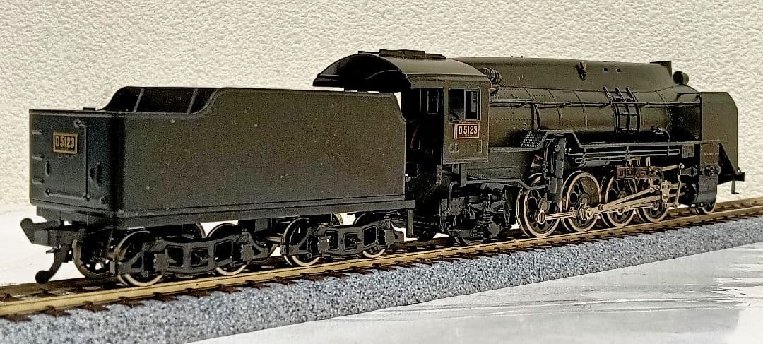 HOゲージ 天賞堂 アダチ Ｄ5123号機全流蒸気機関車、メンテナンス済