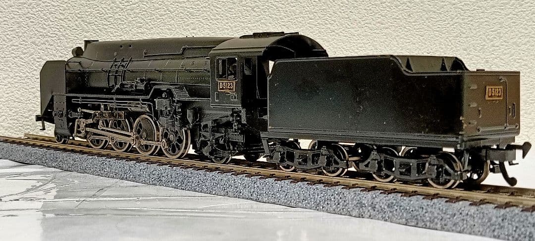 HOゲージ 天賞堂 アダチ Ｄ5123号機全流蒸気機関車、メンテナンス済