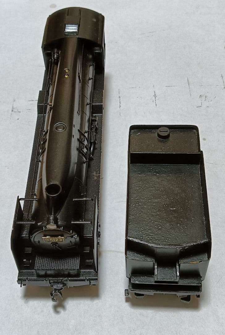 HOゲージ 天賞堂 アダチ Ｄ5123号機全流蒸気機関車、メンテナンス済