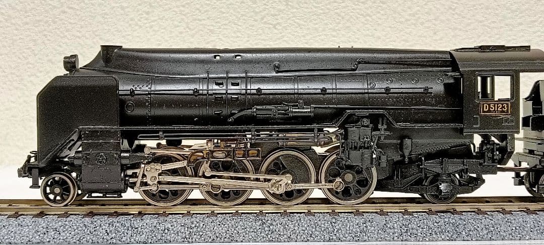 HOゲージ 天賞堂 アダチ Ｄ5123号機全流蒸気機関車、メンテナンス済