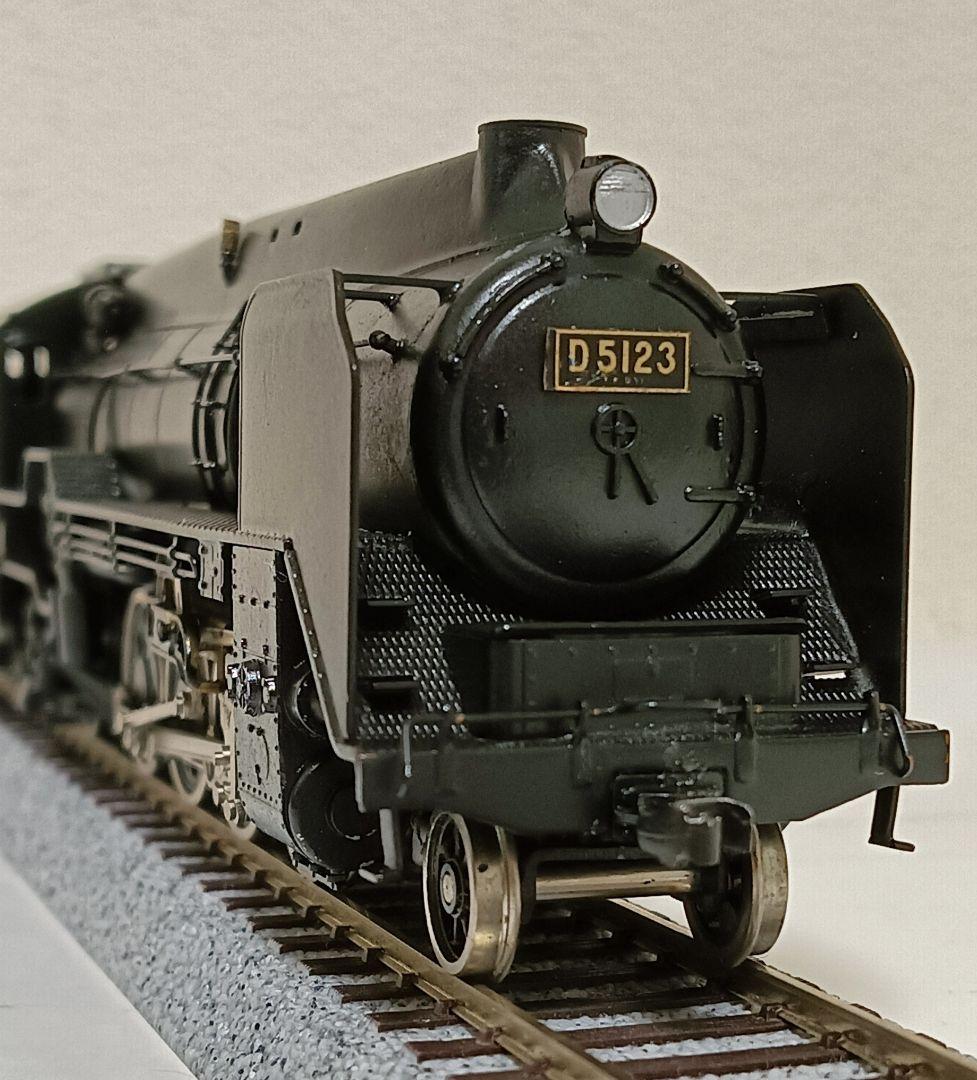 HOゲージ 天賞堂 アダチ Ｄ5123号機全流蒸気機関車、メンテナンス済