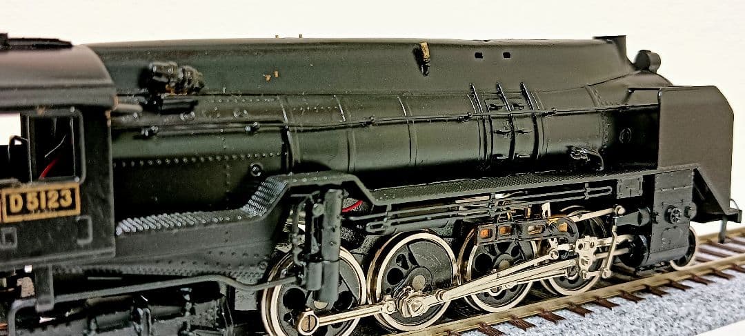 HOゲージ 天賞堂 アダチ Ｄ5123号機全流蒸気機関車、メンテナンス済