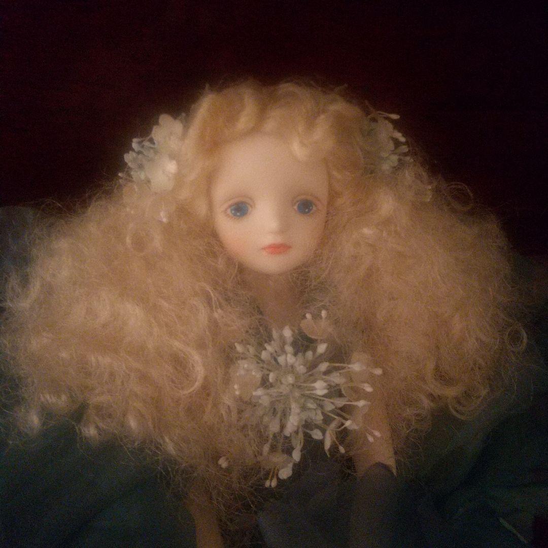 若月まり子妖精人形 青と紫のドレス 2体セット