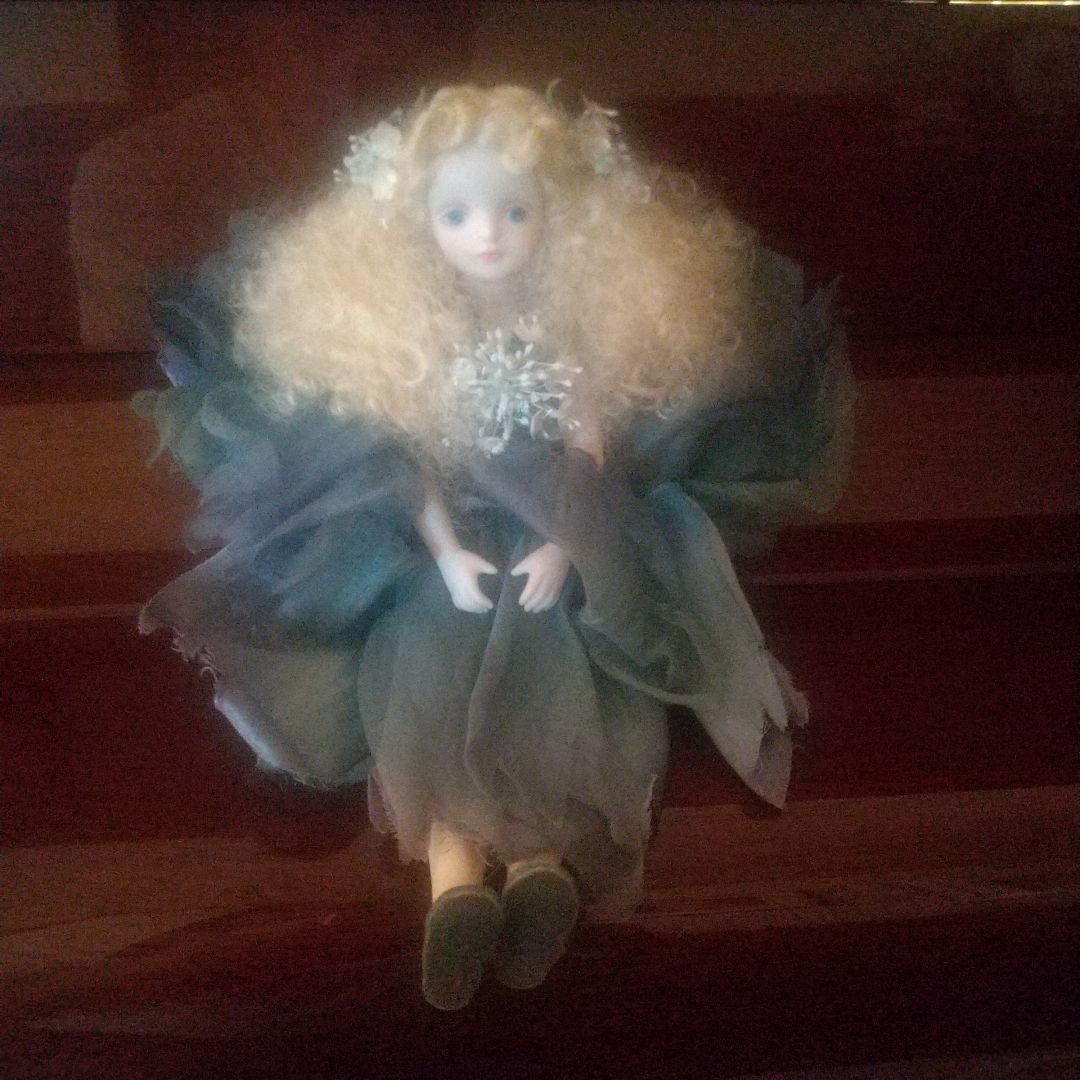 若月まり子妖精人形 青と紫のドレス 2体セット