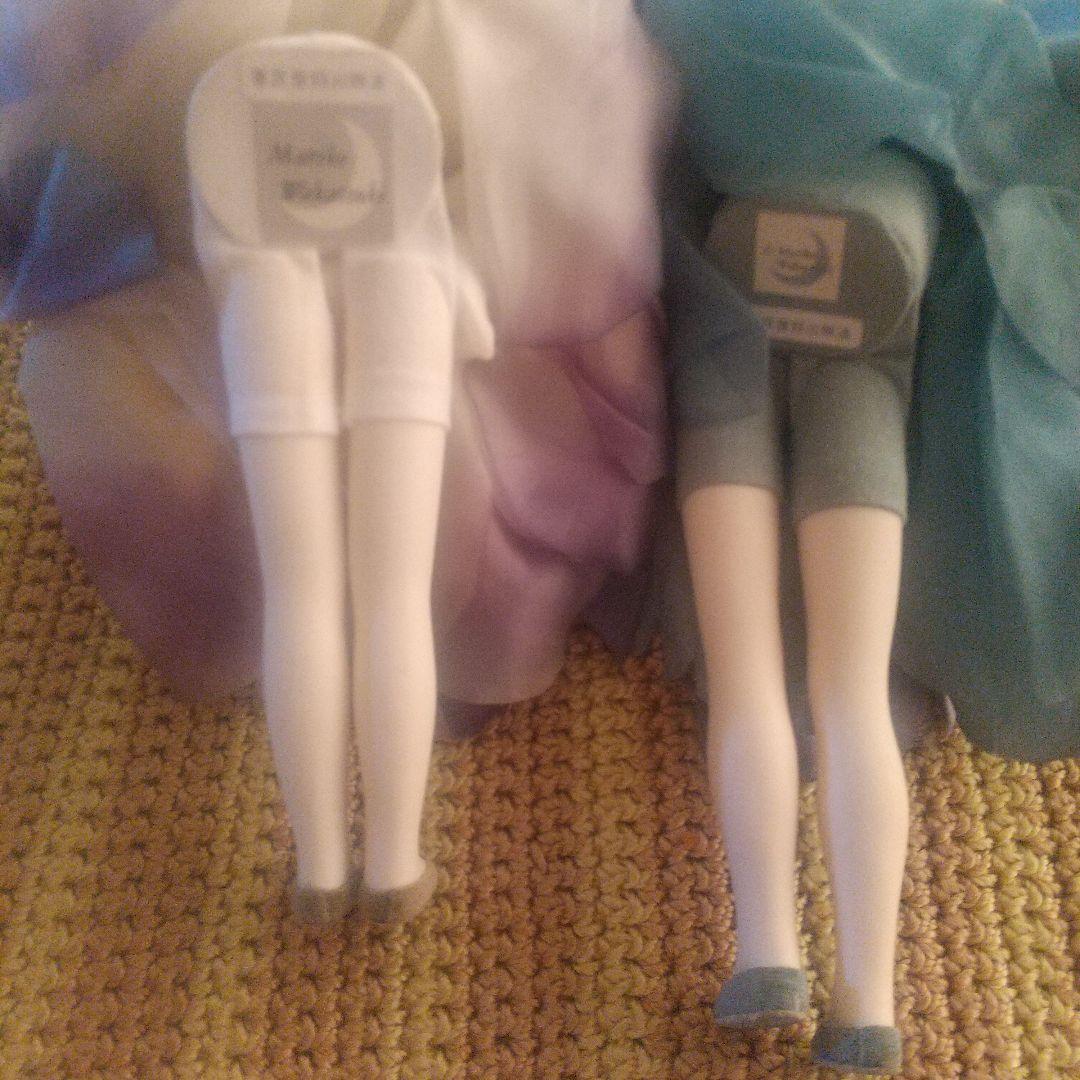 若月まり子妖精人形 青と紫のドレス 2体セット