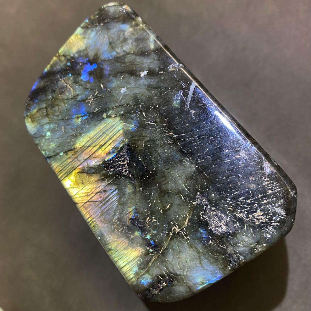 絶品❗巨大❗️ラブラドライト タンブル 天然石 鉱物 置物 原石 天然石A515